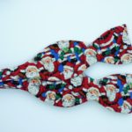 All Over Santa’s (Blue) Self Tie Bow Tie