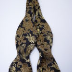 Black/Gold Dragon Self Tie Bow Tie