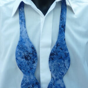 Blue Self Tie Bow Tie