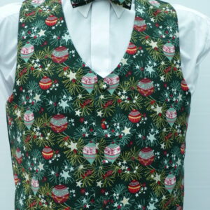 Christmas Baubles & Stars Waistcoat