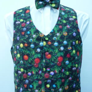 Christmas Tree Baubles Waistcoat