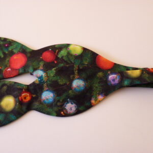 Christmas Tree Baubles Self Tie Bow Tie