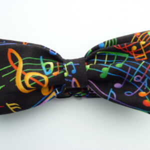 Colourful Musical Swirl Pre Tied Bow Tie