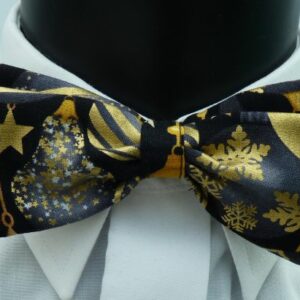 Christmas Ornamental Baubles Pre Tied Bow Tie