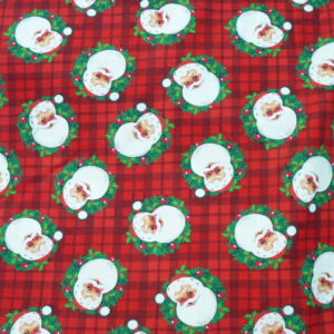 Santa Wreath Pre Tied Bow Tie