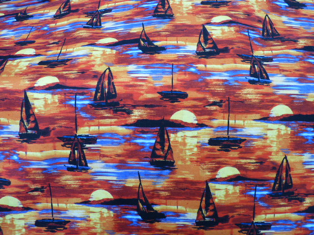 sunset sailing