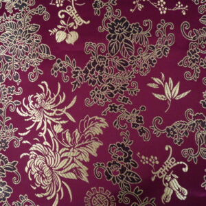 Burgundy Chrysanthemum Waistcoat