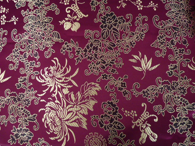 Burgundy Chrysanthemum Waistcoat