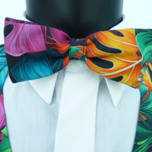 Monstera Magic Pre Tied Bow Tie
