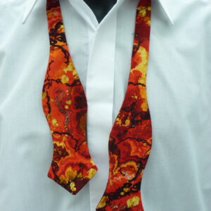 Volcanic Lava (New) Diamond Tip Self Tie Bow Tie