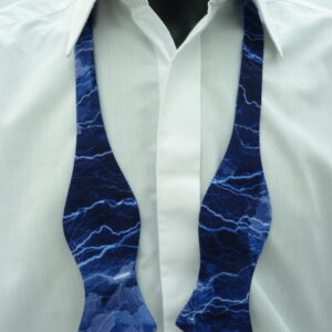 Lightning Bolts Diamond Tip Self Tie Bow Tie