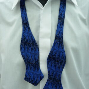 Night Palm Diamond Tip Self Tie Bow Tie