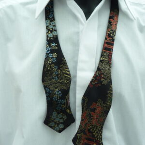 Pagoda Diamond Tip Self Tie Bow Tie