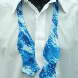 New Orleans Diamond Tip Self Tie Bow Tie