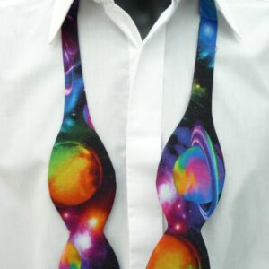 Wonderous Planets Self Tie Bow Tie